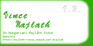 vince majlath business card